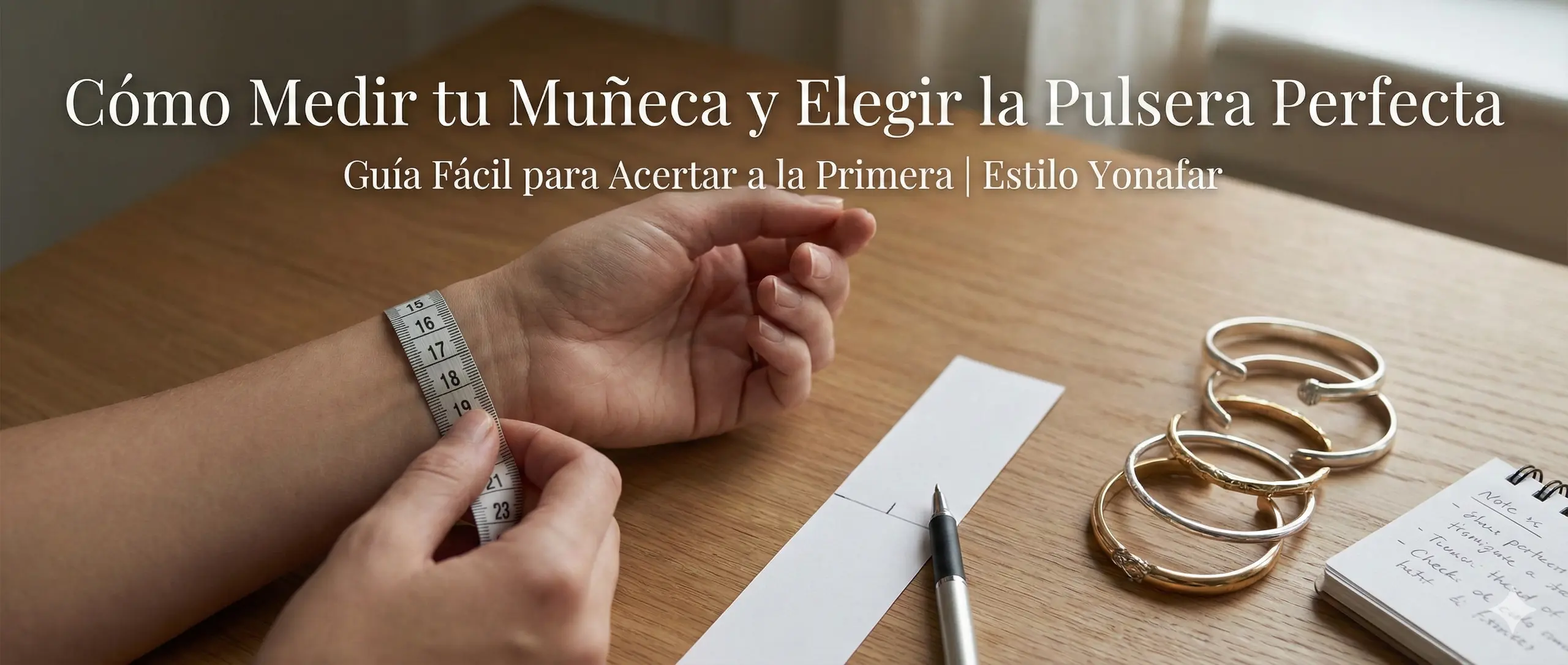 Cómo medir tu muñeca para pulseras Yonafar