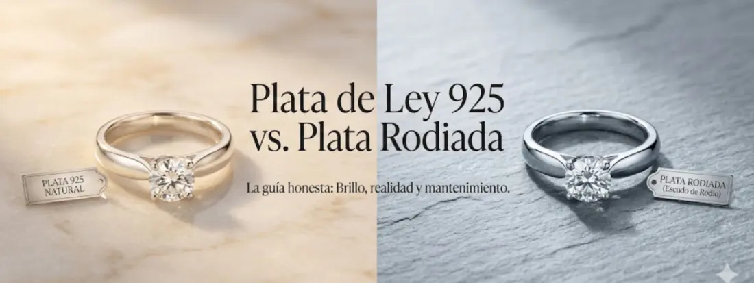 Plata 925 vs Plata Rodiada