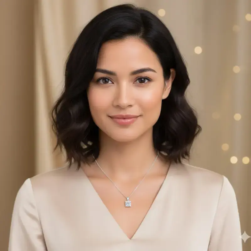 Collar moissanita 1ct certificado joyería de autor Yonafar Zaragoza