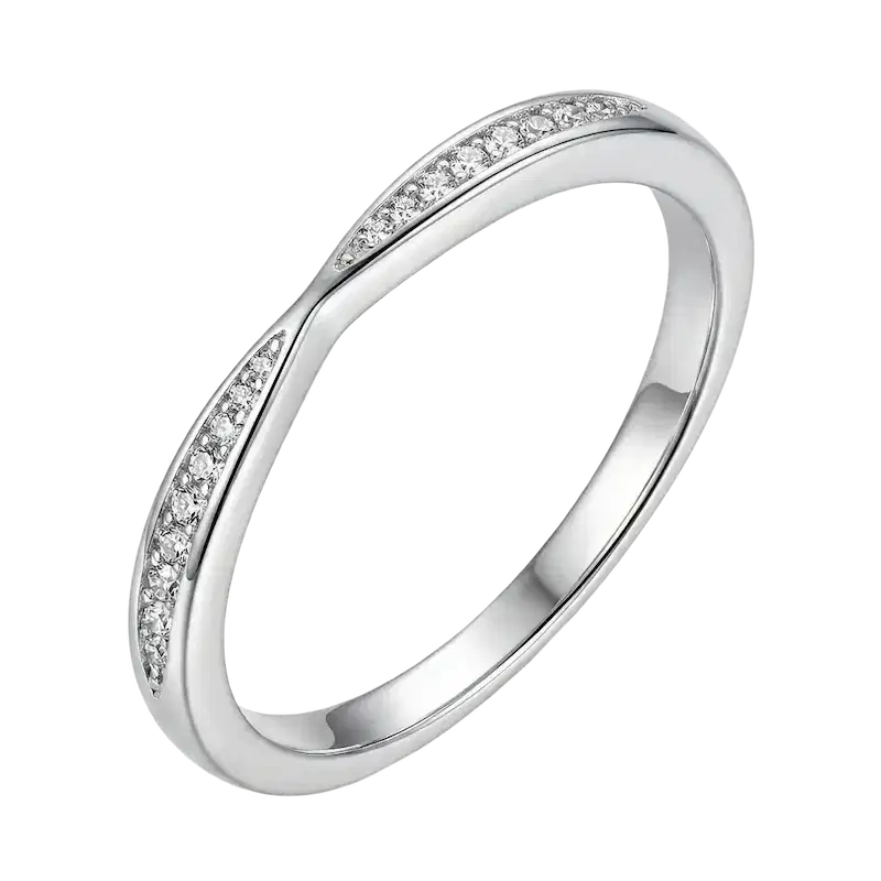 Alianza de Moissanita VVS1 y Plata de Ley 925 fabricada a mano por Yonafar Zaragoza